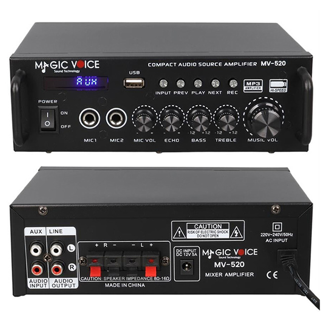MagicVoice MV-520 Dijital Karaoke Mikser Amfi